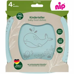 Kinderteller 2er Pack eat green - Blau