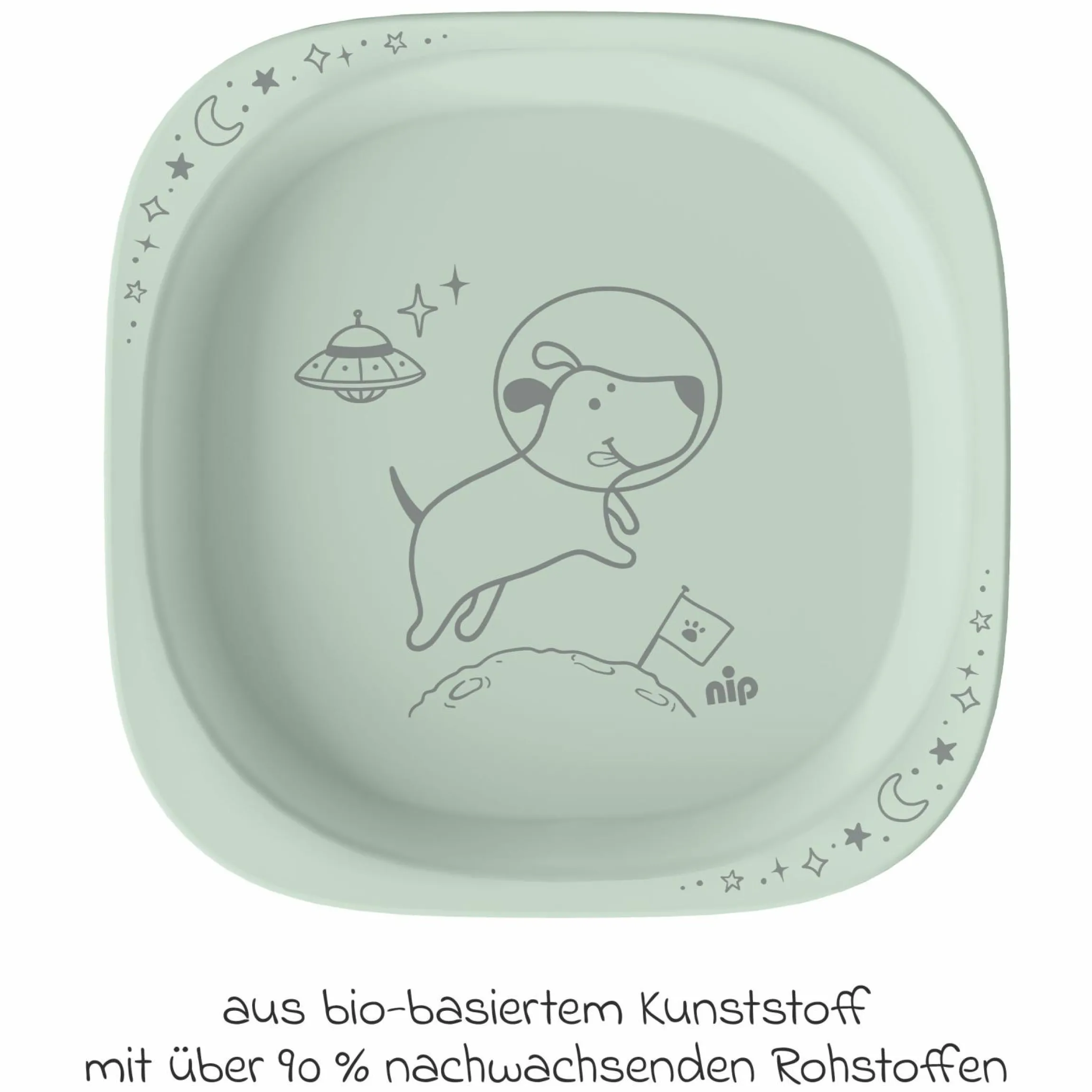 Kinderteller 2er Pack eat green - Grün