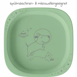Kinderteller 2er Pack eat green - Grün