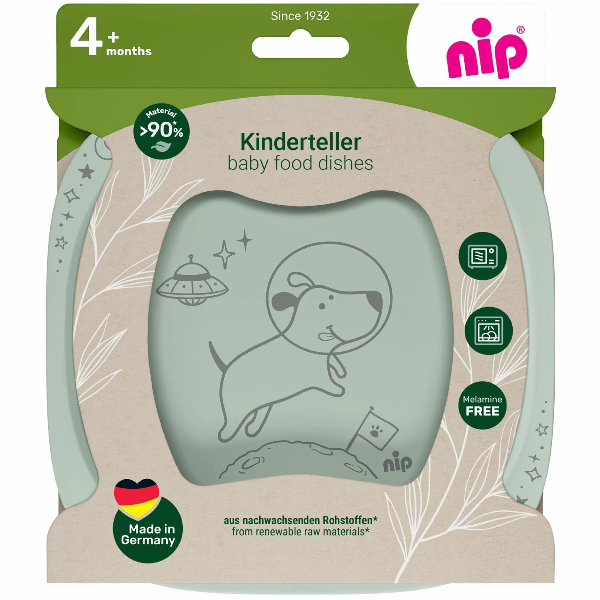 Kinderteller 2er Pack eat green - Grün