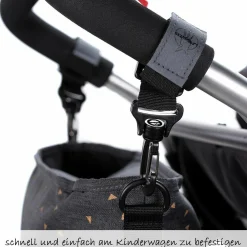 Kinderwagen Organizer Casual Buggy Bag - Triangel - Dark Grey