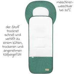 Kinderwagen-Auflage Babycool für ein angenehmes Sitzgefühl - Cool Cord - Eucalyptus - Kollektion 2024
