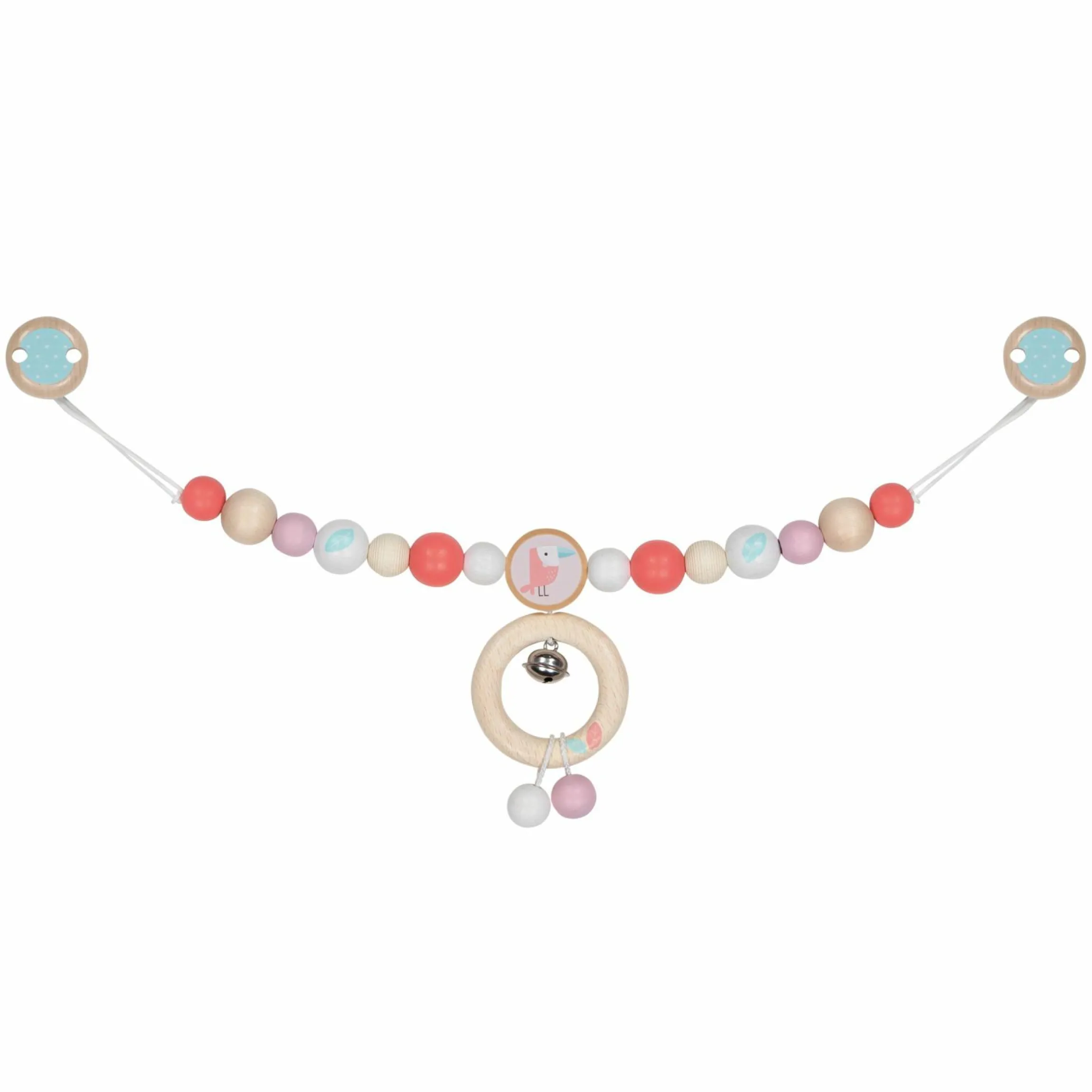 Kinderwagenkette - Papageientaucher - Rosa