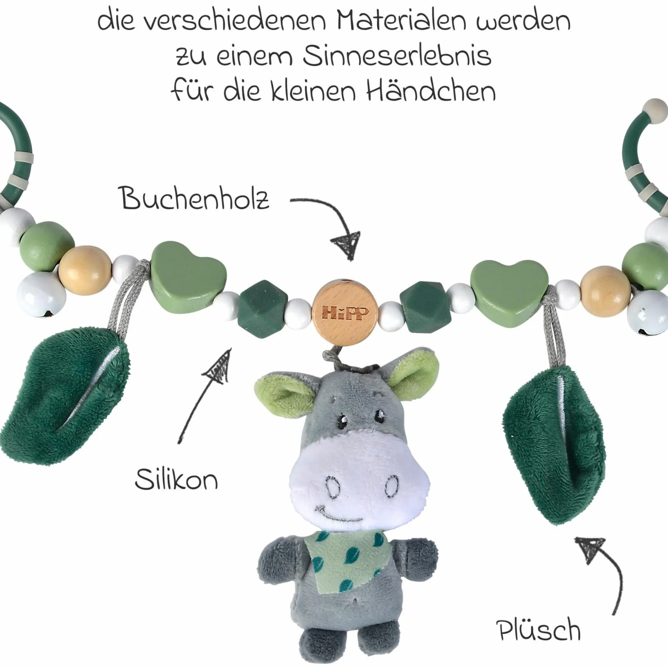 Kinderwagenkette HIPP - Esel