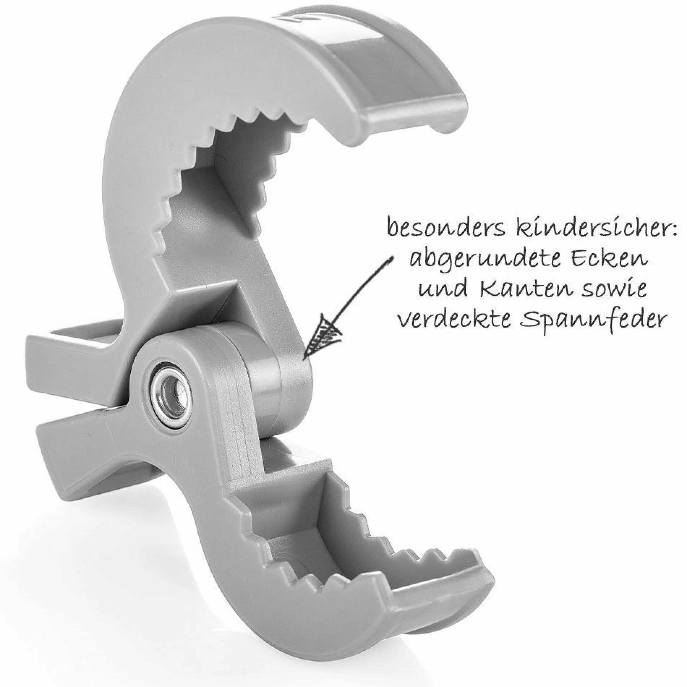 Kinderwagen-Klammern 6 Stück