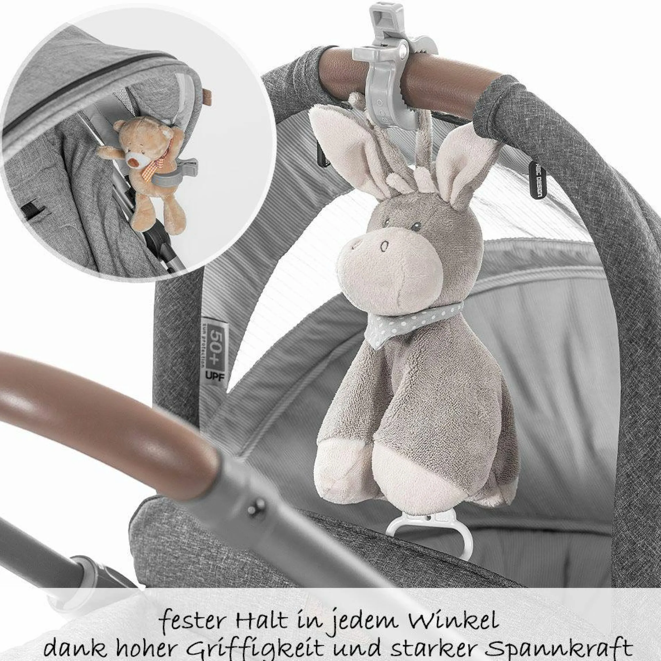Kinderwagen-Klammern 6 Stück