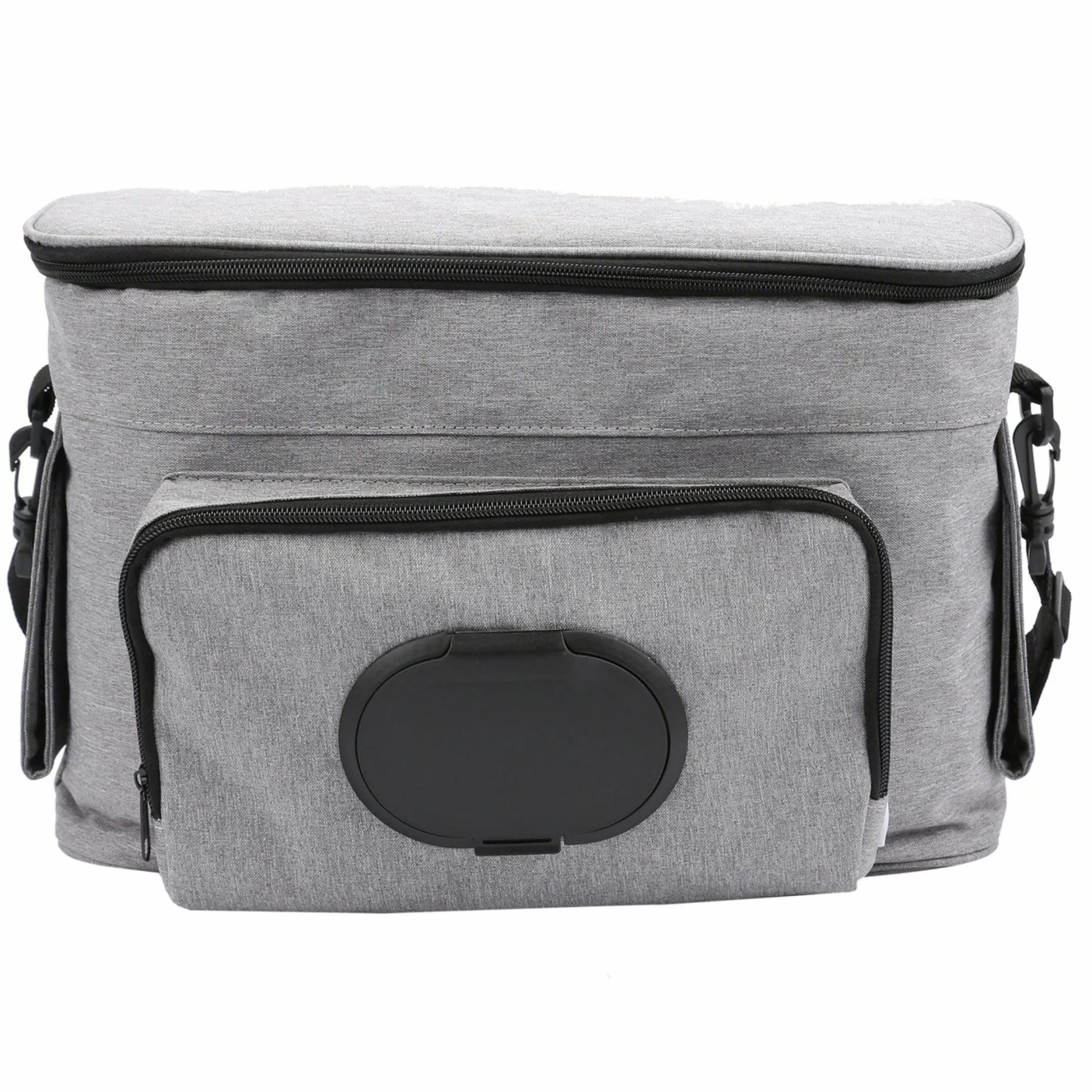 Kinderwagen-Organizer BO 300 mit Schultergurt & Wickelunterlage - Grey