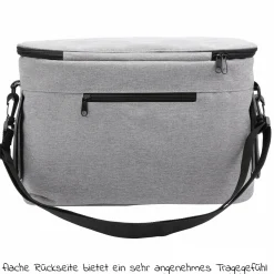 Kinderwagen-Organizer BO 300 mit Schultergurt & Wickelunterlage - Grey