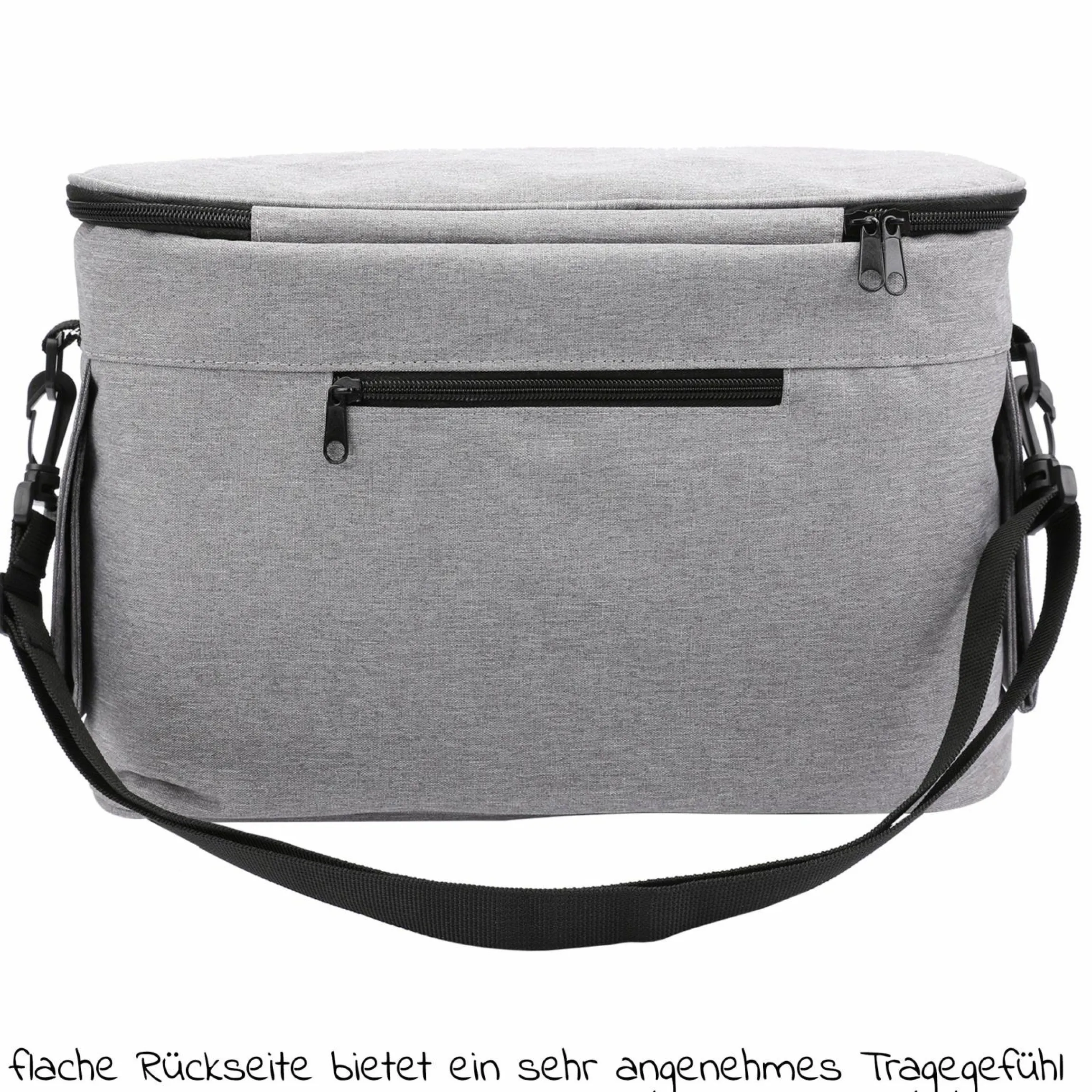Kinderwagen-Organizer BO 300 mit Schultergurt & Wickelunterlage - Grey