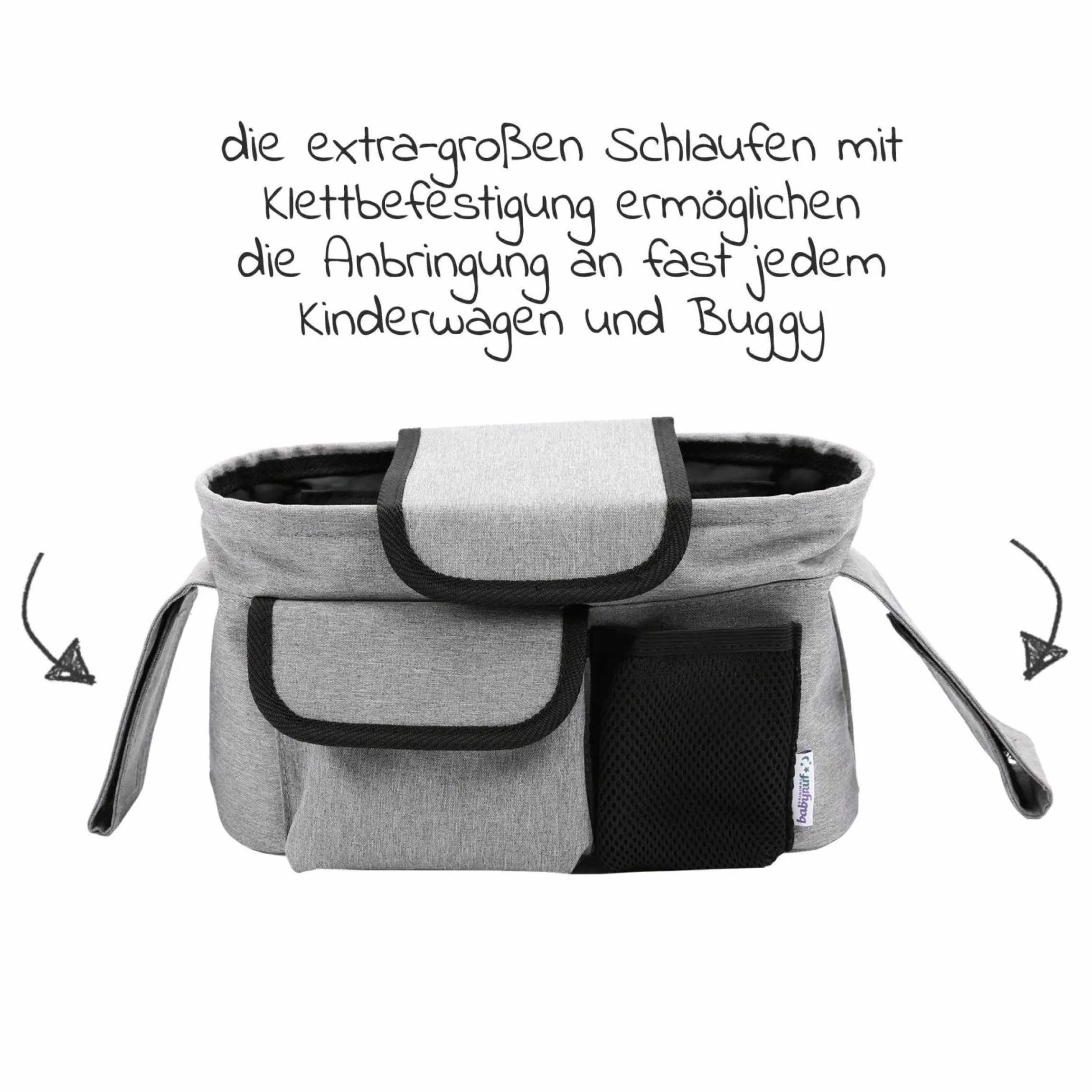 Kinderwagen-Organizer BO 100 - Grey