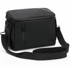 Kinderwagen-Organizer Larvik mit viel Stauraum inkl. Wickelauflage, Flaschenhalter, Umhängegurt & Befestigungshaken - Black