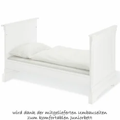 Kinderzimmer Emilia mit 3-türigem Schrank, Bett, breiter Wickelkommode