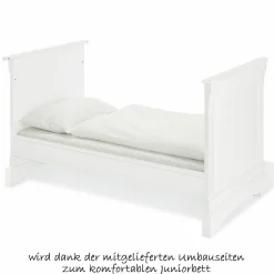 Kinderzimmer Emilia 3-türigem Schrank, Bett, extrabreiter Wickelkommode