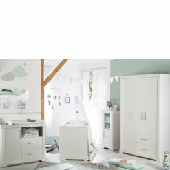 Kinderzimmer Maxi mit 3-türigem Schrank, Bett, Wickelkommode