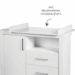 Kinderzimmer Maxi mit 3-türigem Schrank, Bett, Wickelkommode