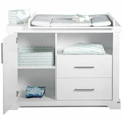 Kinderzimmer Maxi mit 3-türigem Schrank, Bett, Wickelkommode