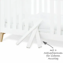 Kinderzimmer Riva mit 2-türigem Schrank, Bett, breiter Wickelkommode