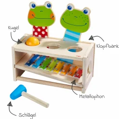 Klang-Klopfbank - Froschkonzert