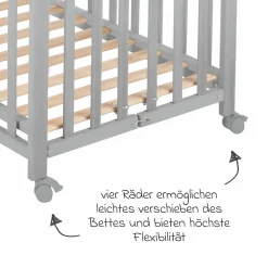 Klappbett 2-fach höhenverstellbar 60 x 120 cm - Taupe - Kollektion 2024
