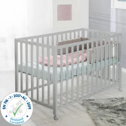 Klappbett 2-fach höhenverstellbar 60 x 120 cm - Taupe - Kollektion 2024