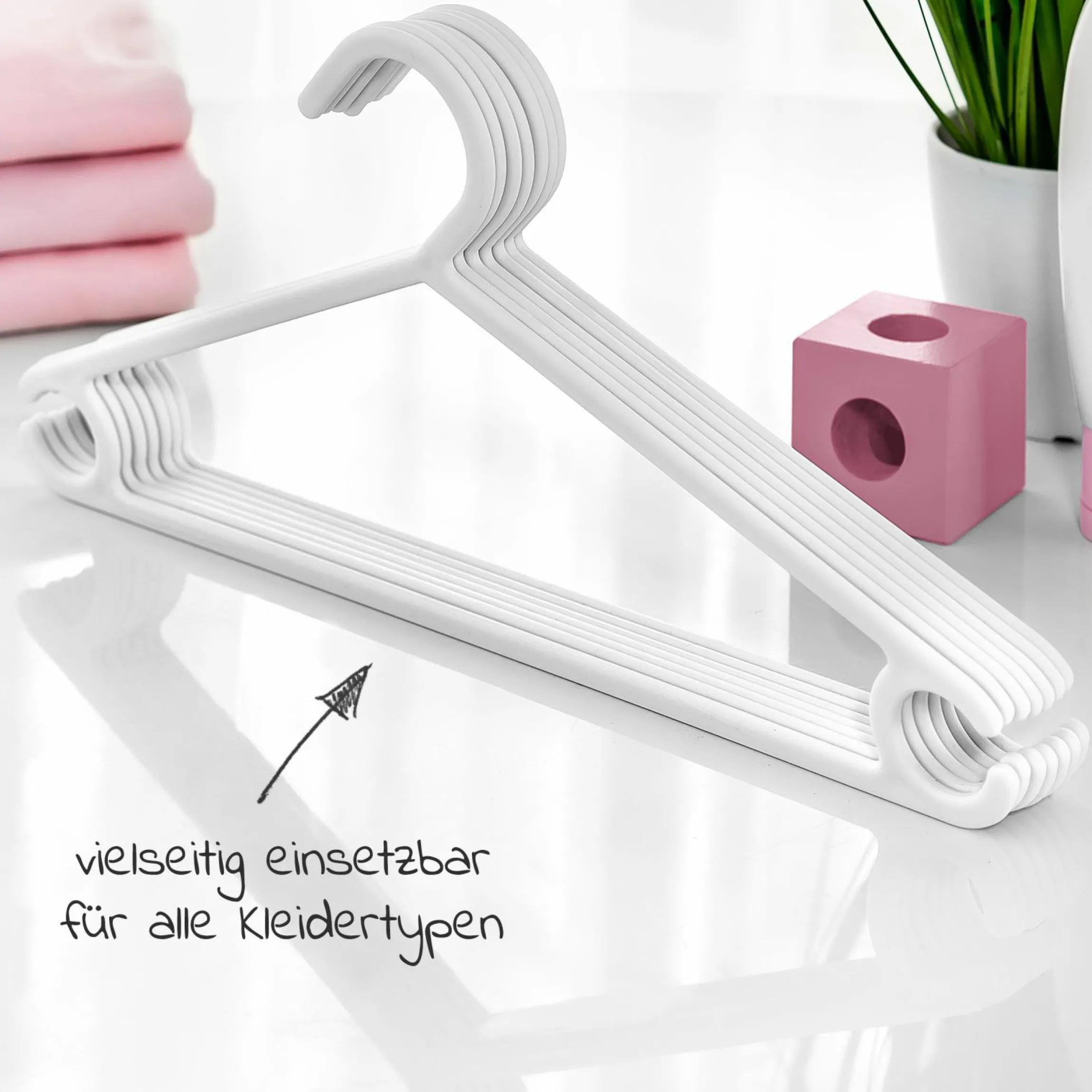Kleiderbügel für Babys und Kinder (22 Stück) - Weiß