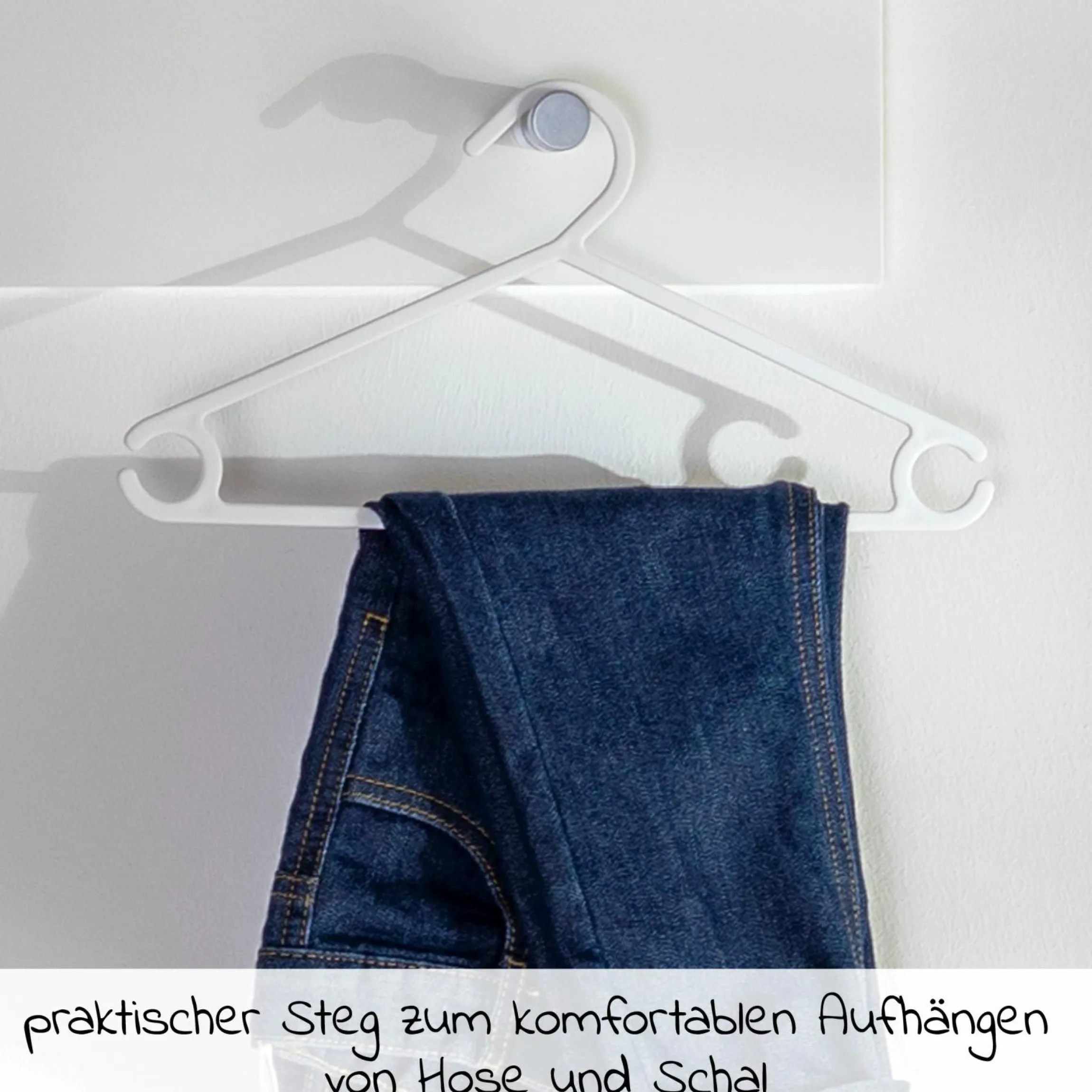 Kleiderbügel für Babys und Kinder (22 Stück) - Weiß