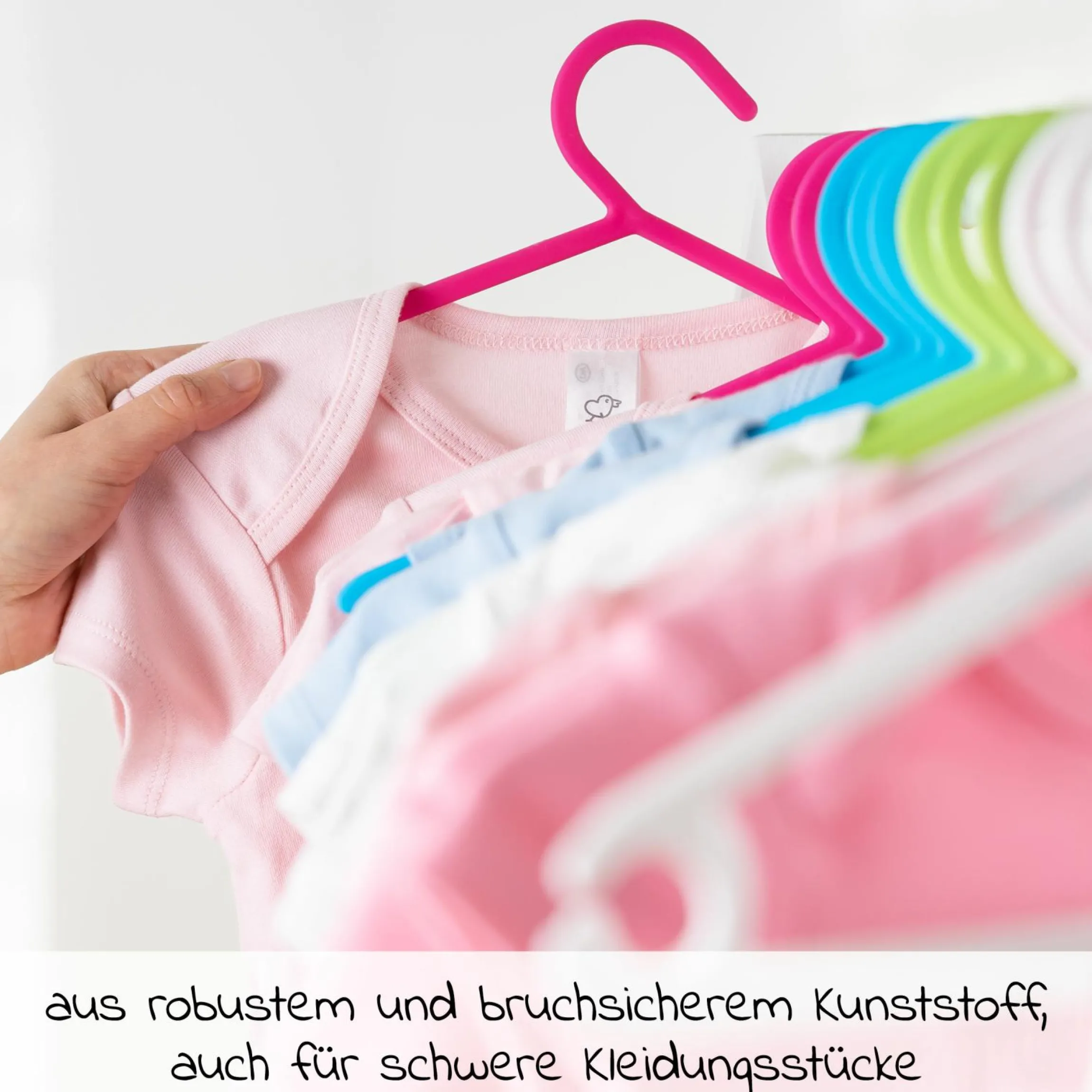 Kleiderbügel für Babys und Kinder (22 Stück) - Bunt