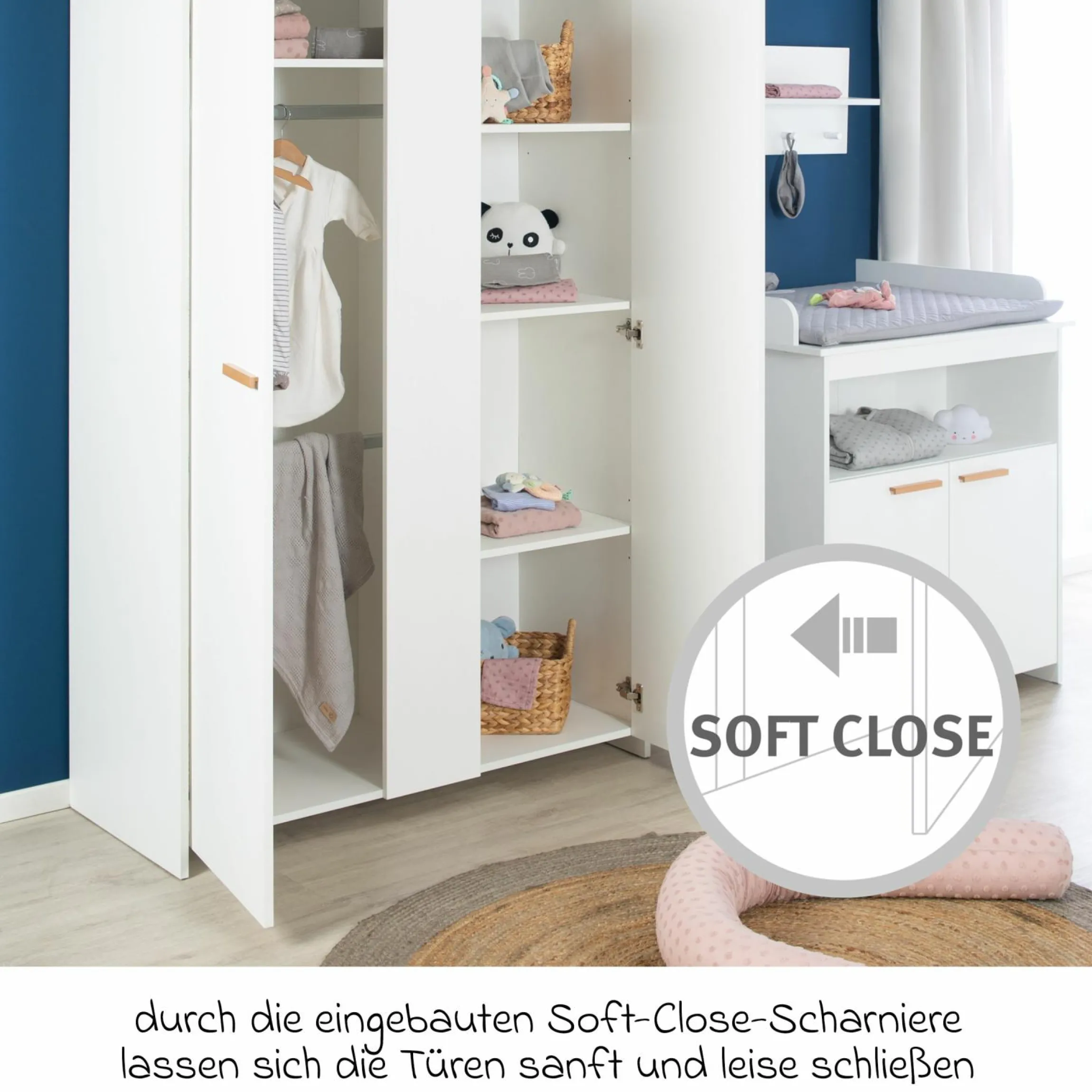 Kleiderschrank Anton 2-türig - Weiß - Kollektion 2024