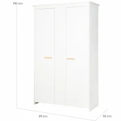 Kleiderschrank Anton 2-türig - Weiß - Kollektion 2024
