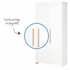 Kleiderschrank Lilo 2-türig - Weiß - Kollektion 2024