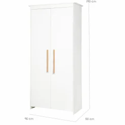 Kleiderschrank Lilo 2-türig - Weiß - Kollektion 2024