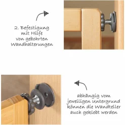Klemm- & Schraubgitter Active Lock Holz 75 - 104,5 cm