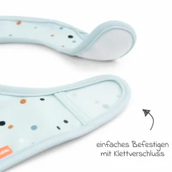 Klett-Lätzchen 2er Pack - Elphee - Blau