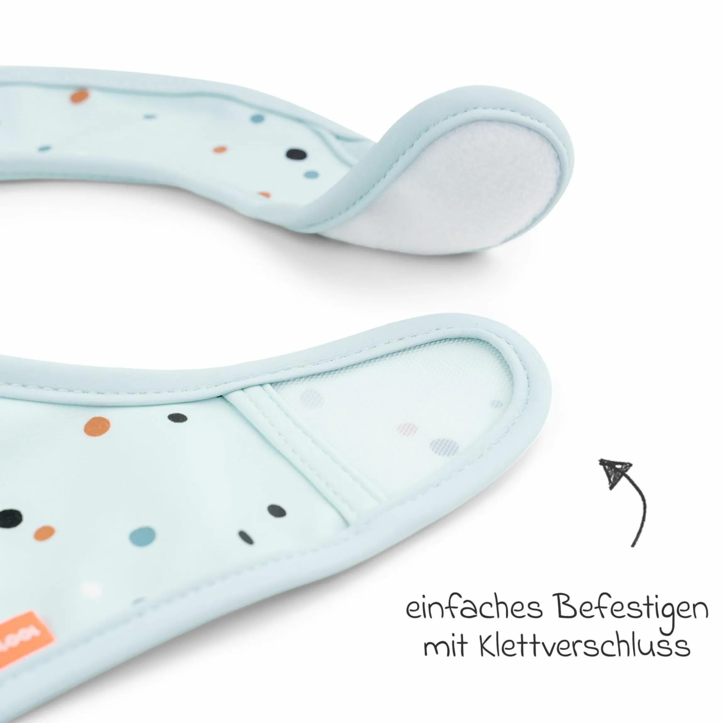 Klett-Lätzchen 2er Pack - Elphee - Blau