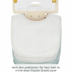 Klett-Lätzchen 5er Pack - Grau