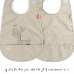 Klett-Lätzchen 2er Pack - Lalee - Sand