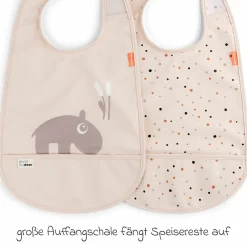 Klett-Lätzchen 2er Pack - Ozzo - Powder