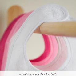 Klett-Lätzchen 4er Pack - Pink Rosa