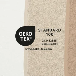 Klett-Lätzchen 3er Pack Frottee 25 x 34 cm - OffWhite / Sand / Toffee