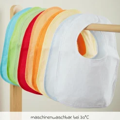 Klett-Lätzchen 10er Pack Frottee mit Folienrückseite