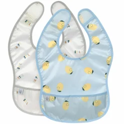 Klett-Lätzchen 2er Pack Lightweight Bib - Happy Fruits - Lemon