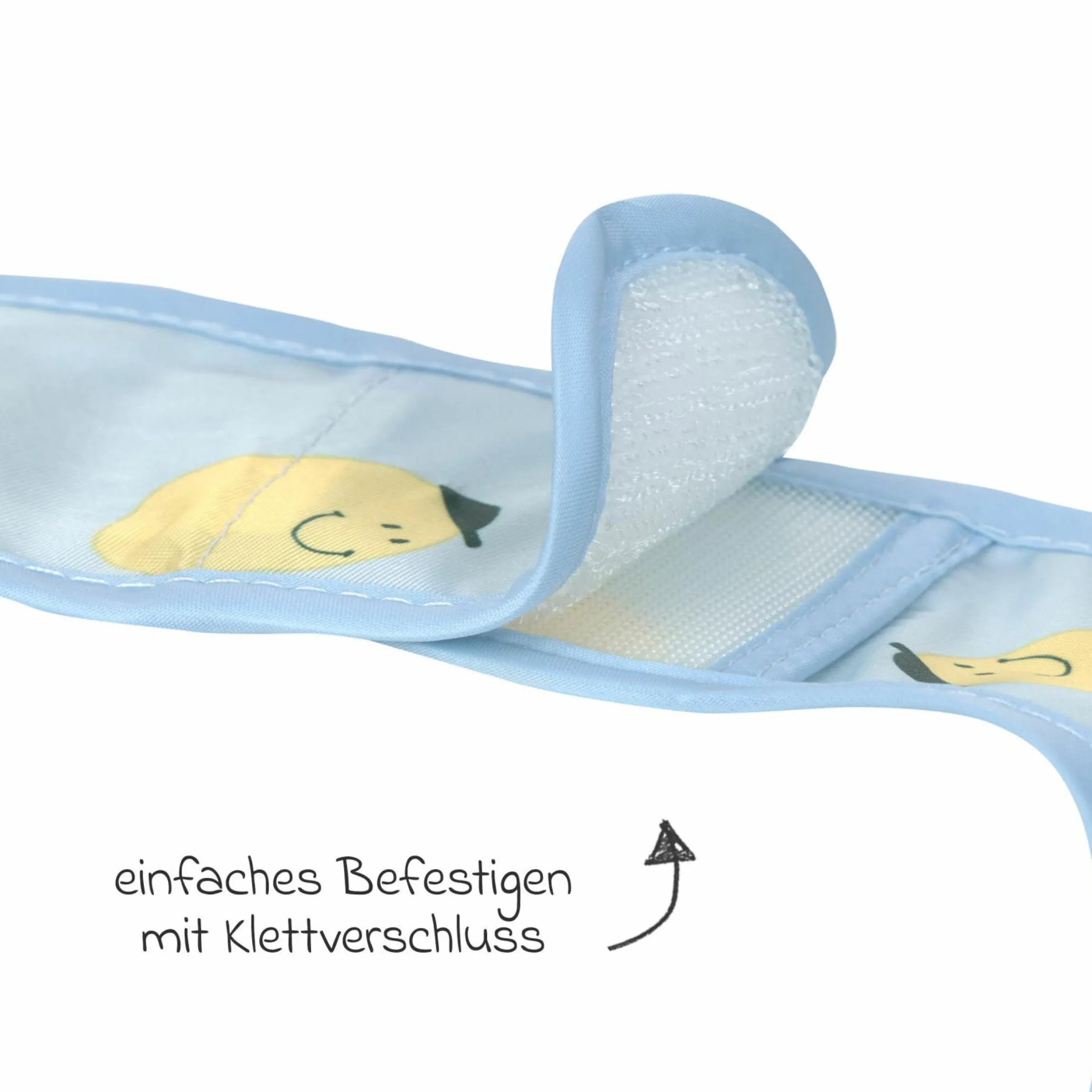 Klett-Lätzchen 2er Pack Lightweight Bib - Happy Fruits - Lemon