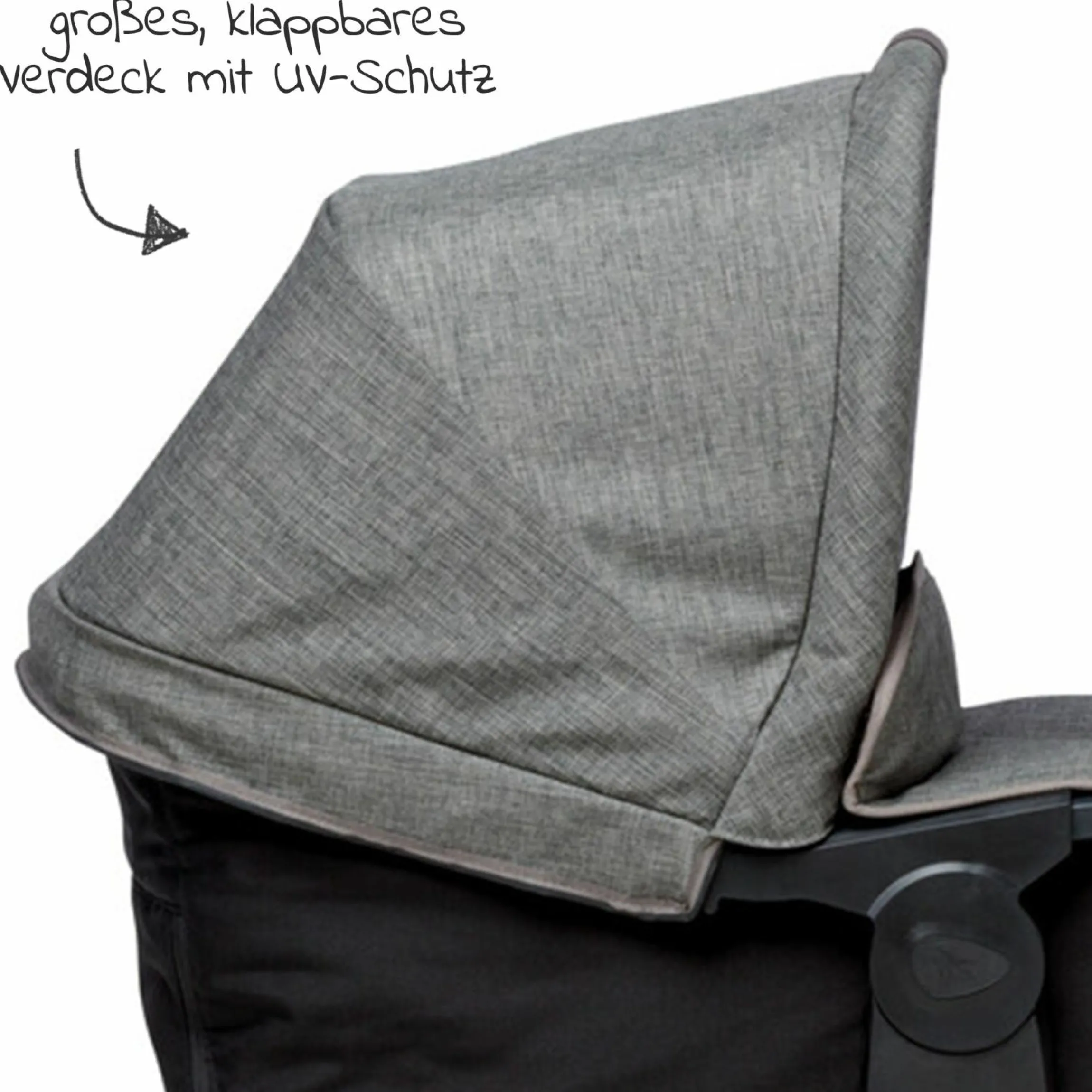 Kombi-Einheit (1 x Wanne / Sitz) für Duo 2 - Premium Grau - Kollektion 2025