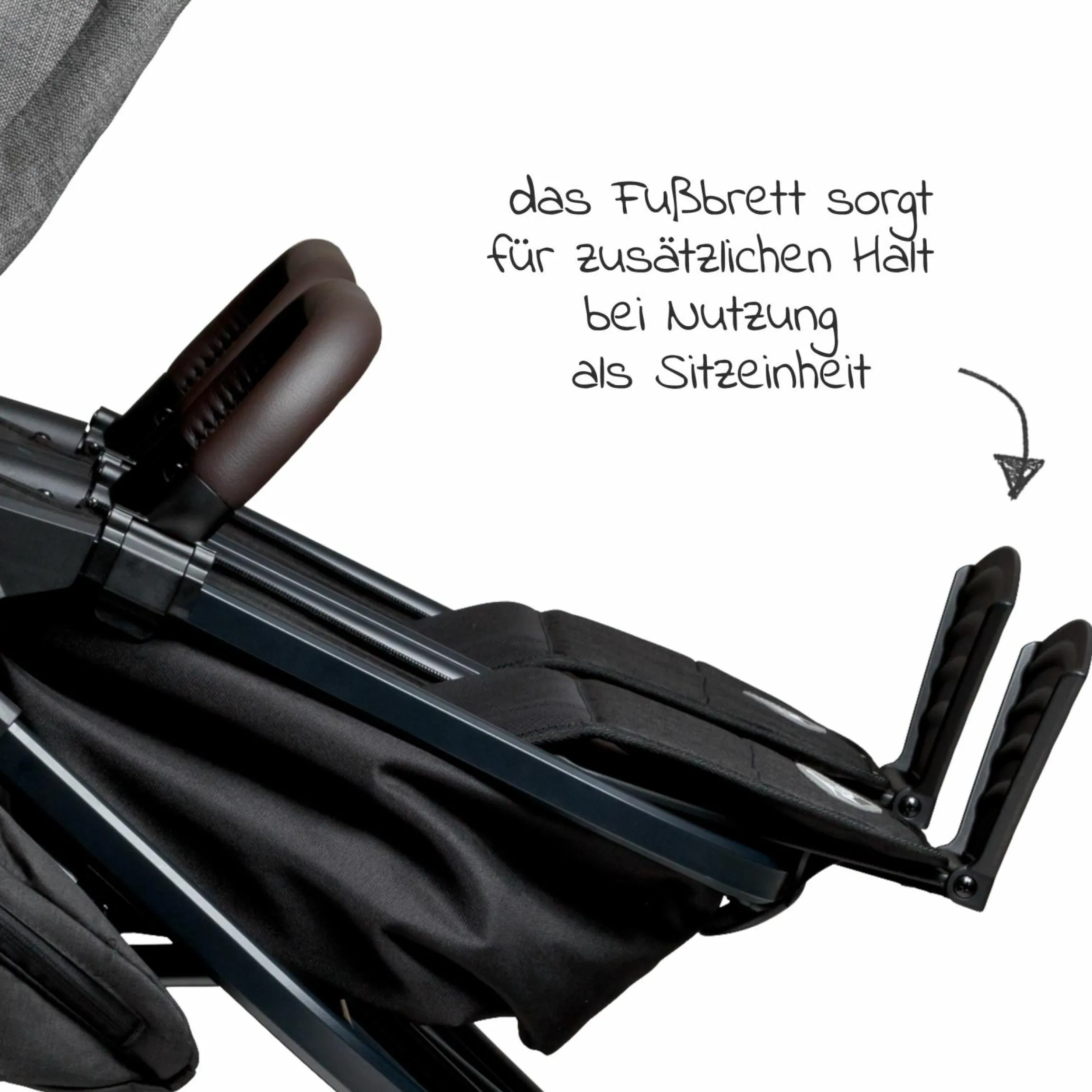 Kombi-Einheit (1 x Wanne / Sitz) für Duo 2 - Premium Grau - Kollektion 2025