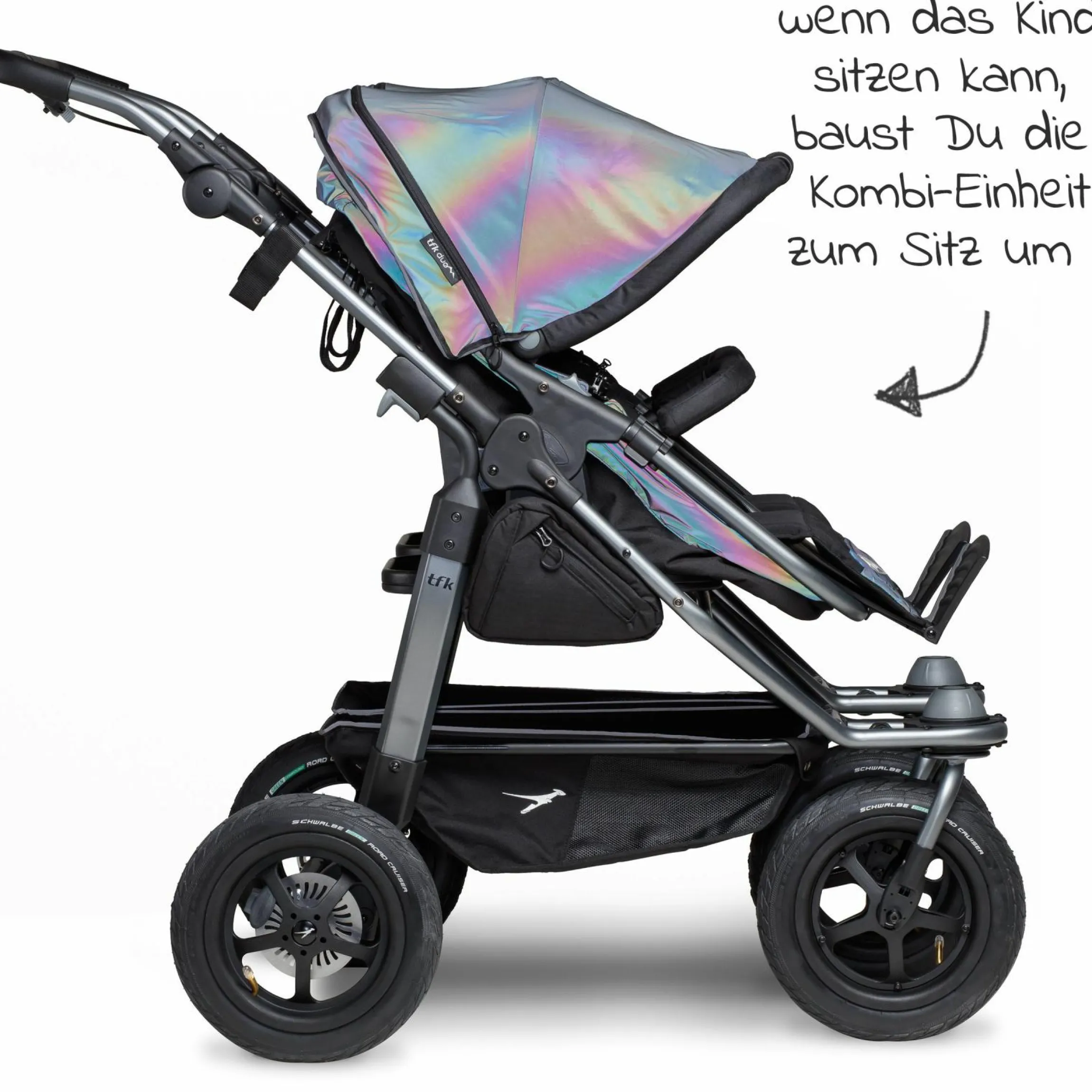 Kombi-Einheit (1 x Wanne & Sitz) für Duo - Glow in the Dark