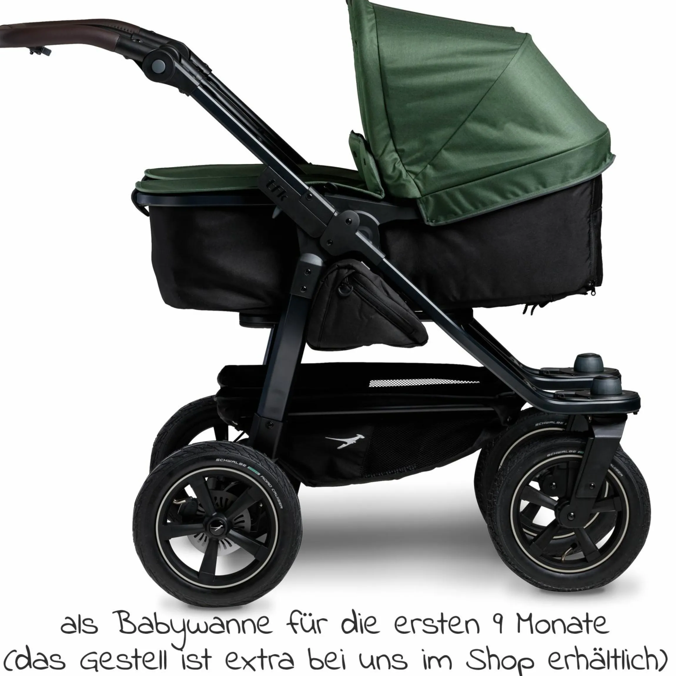 Kombi-Einheit (1 x Wanne / Sitz) für Duo 2 - Olive - Kollektion 2025