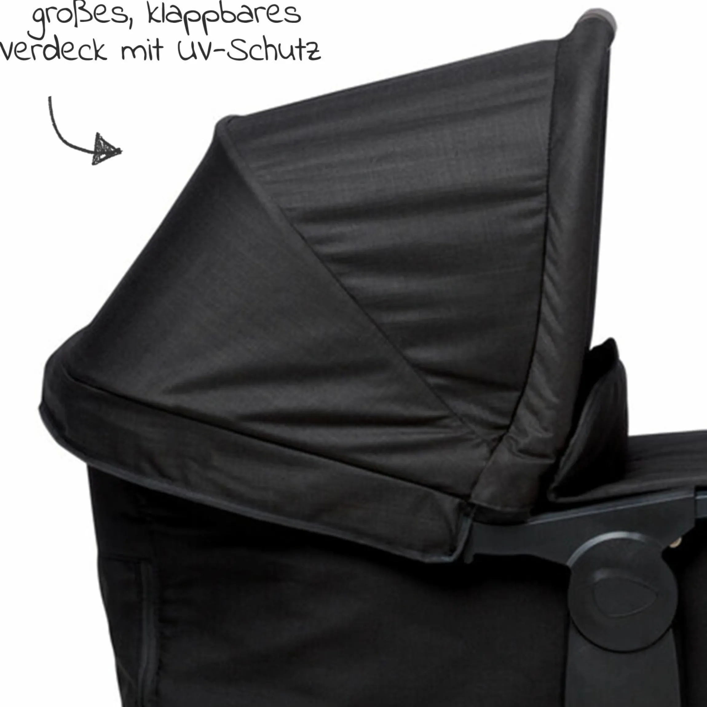 Kombi-Einheit (1 x Wanne / Sitz) für Duo 2 - Schwarz - Kollektion 2025