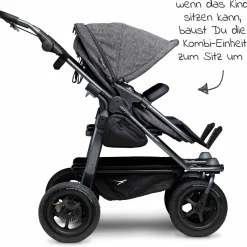 Kombi-Einheit (1 x Wanne & Sitz) für Duo - Premium Anthrazit
