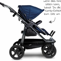 Kombi-Einheit (1 x Wanne & Sitz) für Duo - Marine