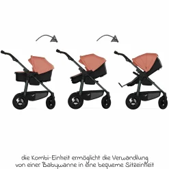 Kombi-Einheit (Wanne & Sitz) für Mono 3/4 & Pro - Lachs - Kollektion 2025